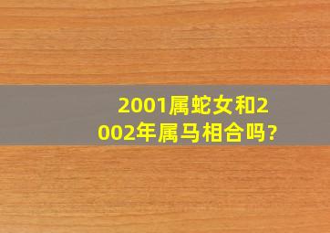 2001属蛇女和2002年属马相合吗?