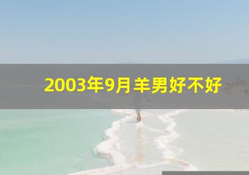 2003年9月羊男好不好