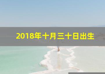 2018年十月三十日出生