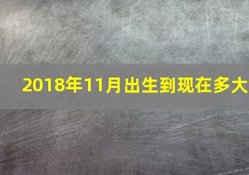 2018年11月出生到现在多大