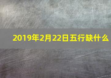 2019年2月22日五行缺什么