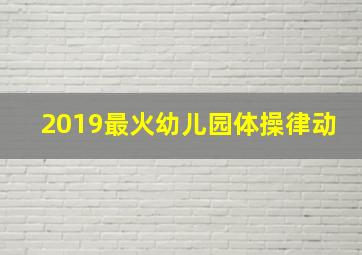 2019最火幼儿园体操律动