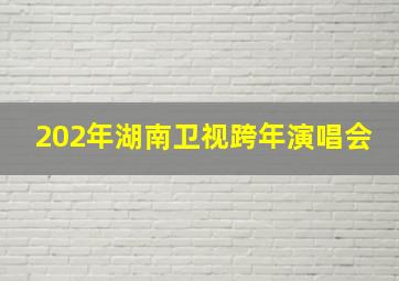 202年湖南卫视跨年演唱会