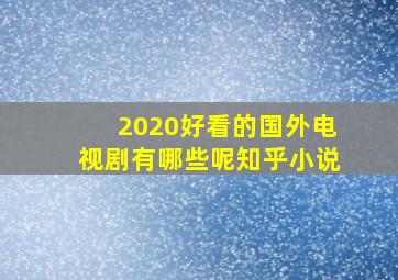 2020好看的国外电视剧有哪些呢知乎小说