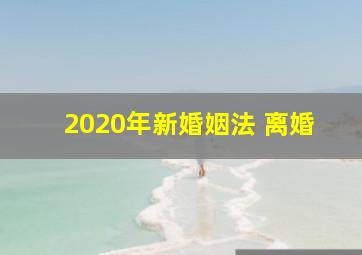 2020年新婚姻法 离婚