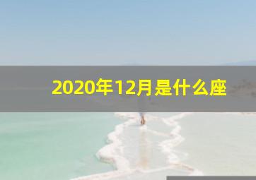 2020年12月是什么座