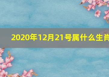 2020年12月21号属什么生肖