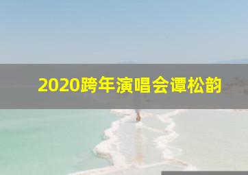 2020跨年演唱会谭松韵