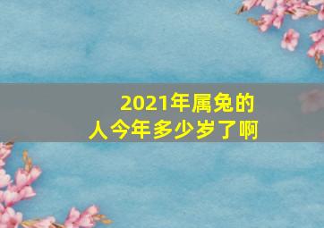 2021年属兔的人今年多少岁了啊