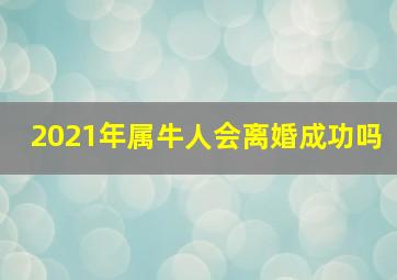 2021年属牛人会离婚成功吗