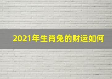 2021年生肖兔的财运如何