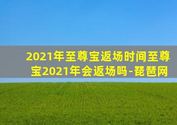 2021年至尊宝返场时间至尊宝2021年会返场吗-琵琶网