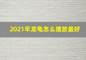 2021年龙龟怎么摆放最好