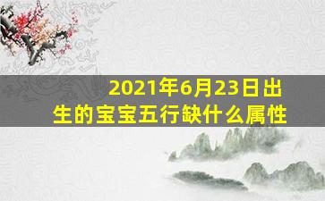 2021年6月23日出生的宝宝五行缺什么属性