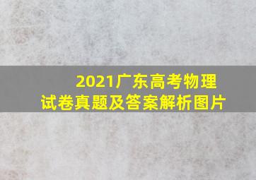 2021广东高考物理试卷真题及答案解析图片