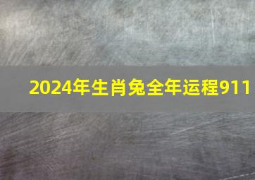 2024年生肖兔全年运程911