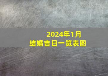 2024年1月结婚吉日一览表图