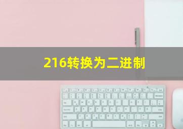 216转换为二进制