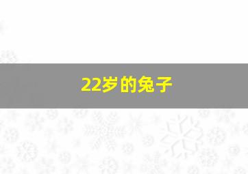 22岁的兔子