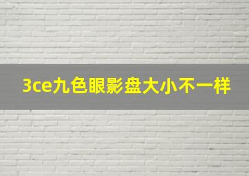 3ce九色眼影盘大小不一样