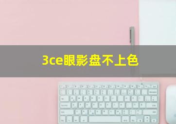 3ce眼影盘不上色