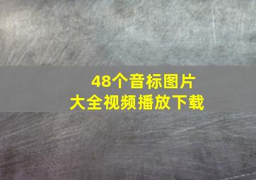 48个音标图片大全视频播放下载