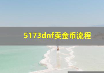 5173dnf卖金币流程