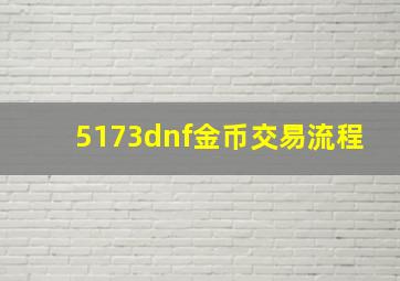 5173dnf金币交易流程