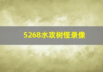 5268水攻树怪录像