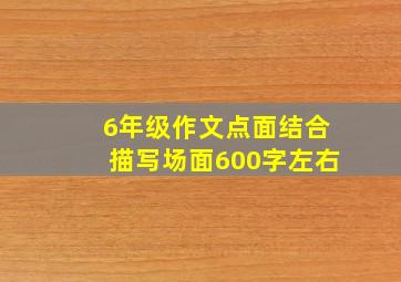 6年级作文点面结合描写场面600字左右