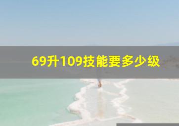 69升109技能要多少级