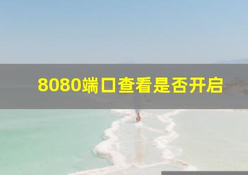 8080端口查看是否开启