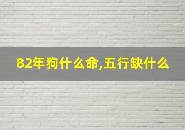 82年狗什么命,五行缺什么