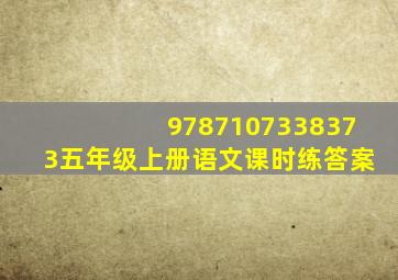 9787107338373五年级上册语文课时练答案