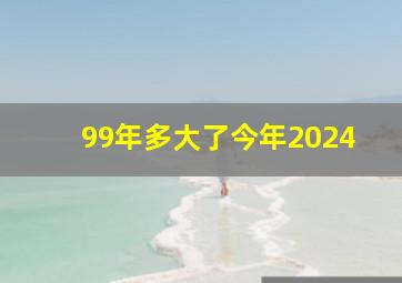 99年多大了今年2024