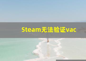 Steam无法验证vac