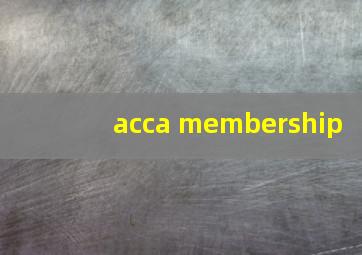 acca membership