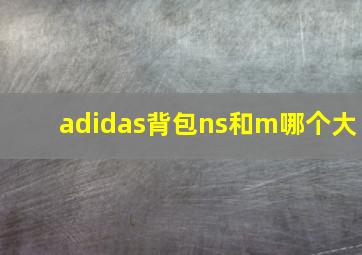 adidas背包ns和m哪个大