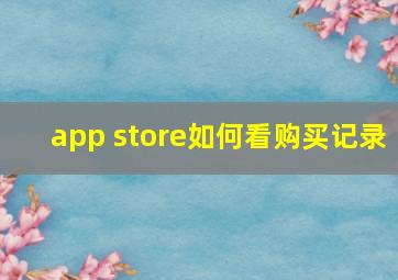 app store如何看购买记录