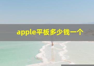 apple平板多少钱一个