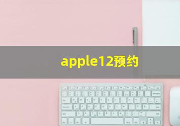 apple12预约