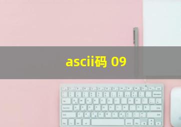 ascii码 09