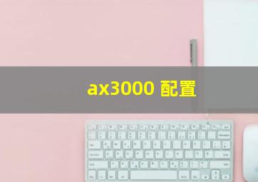 ax3000 配置