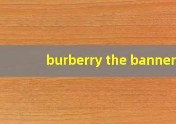 burberry the banner