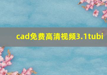 cad免费高清视频3.1tubi