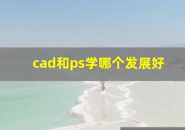 cad和ps学哪个发展好