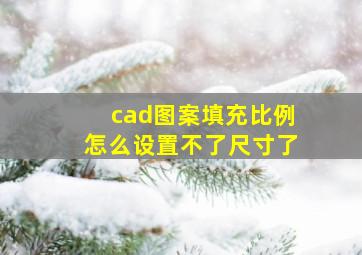 cad图案填充比例怎么设置不了尺寸了