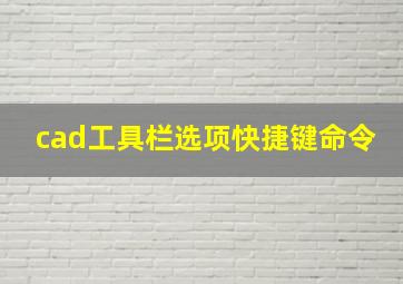 cad工具栏选项快捷键命令