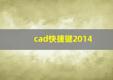 cad快捷键2014