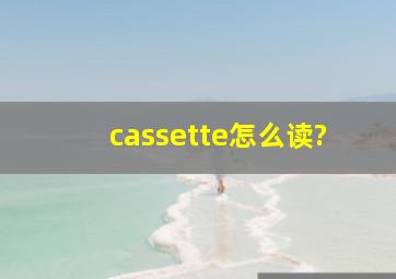 cassette怎么读?